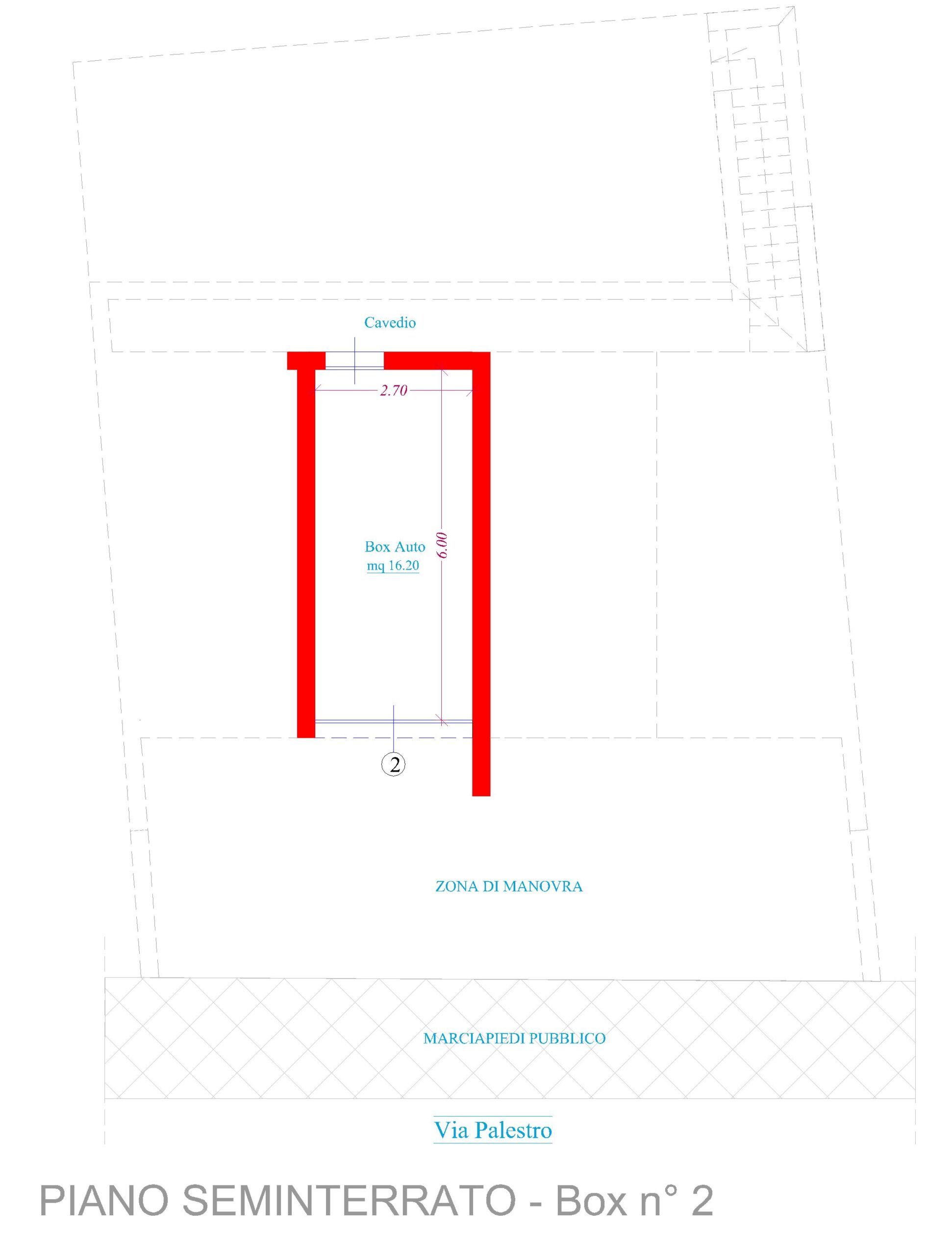 Piano Seminterrato – Box n° 2